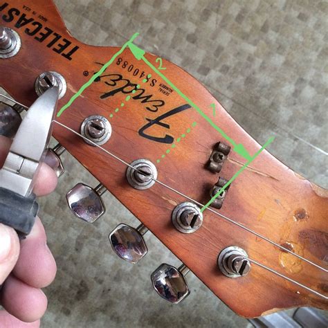 restringing a slotted headstock guitar